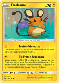 Dedenne (Soleil et Lune Tonnerre Perdu 84)