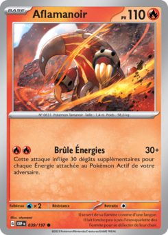 Aflamanoir (Écarlate et Violet Flammes Obsidiennes 039)
