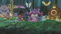 Fouinette, Nidoqueen, Parasect, Scarhino, Nidoran♂, Nidorino et Nidorina (sauvages)