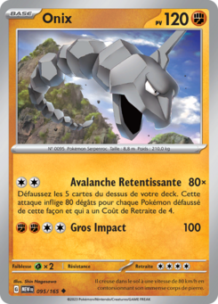 Onix (Écarlate et Violet 151 095)