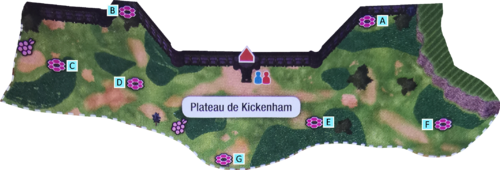 Localisation des antres du Plateau de Kickenham