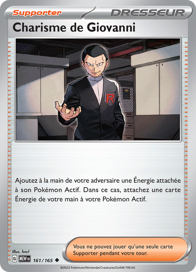 Charisme de Giovanni (Écarlate et Violet 151 161) — Poképédia Charisme de Giovanni (Écarlate et Violet 151 161) — Poképédia