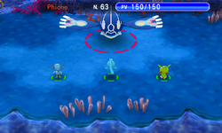 L'équipe combat alors Primo-Kyogre, et dès l'entrée sur le terrain…
