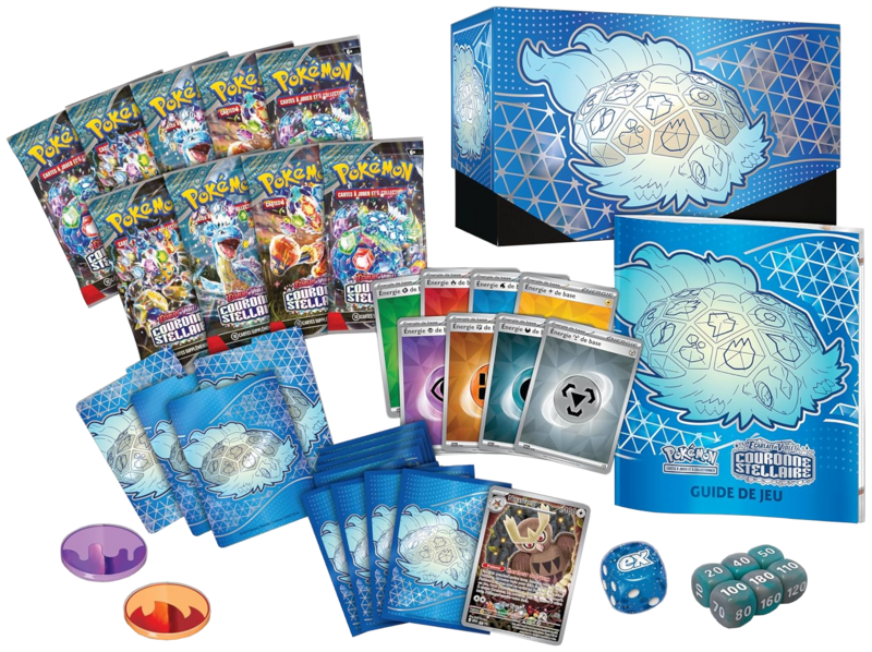 Fichier:Coffret Dresseur d'élite Écarlate et Violet Couronne Stellaire Contenu.png