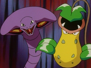 EP121 - Arbok de Jessie et Empiflor de James.png