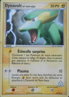 Dynavolt de Team Aqua (EX Team Magma VS Team Aqua 27)
