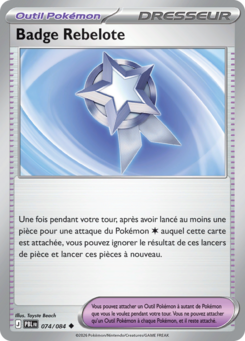 Badge Rebelote (Méga-Évolution Nuit Noire 074)