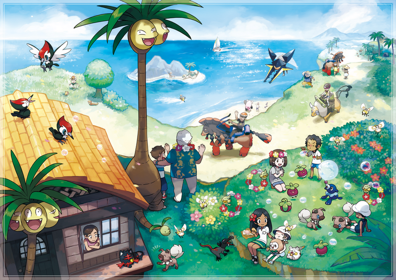 Fichier:Artwork - Alola et ses Pokémon.png