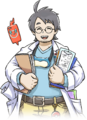 Professeur Néroli dans Pokémon Sleep. Il étudie le sommeil des Pokémon.