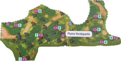 Localisation des antres de la Plaine Verdoyante