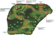 Plan de la Route 4 dans Pokémon Ultra-Soleil et Ultra-Lune.