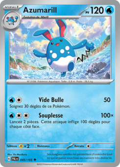 Azumarill (Écarlate et Violet Évolutions à Paldea 045)
