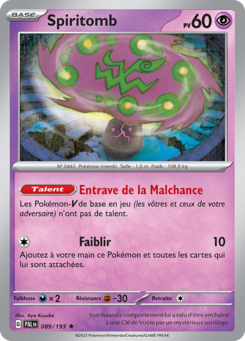 Spiritomb (Écarlate et Violet Évolutions à Paldea 089)
