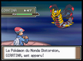 Combat contre Giratina dans sa forme originelle.