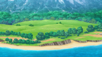 L'Île Vertepousse dans La série : Pokémon, les horizons.