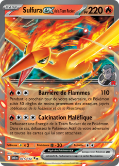 Sulfura-ex de la Team Rocket (Écarlate et Violet Rivalités Destinées 031)