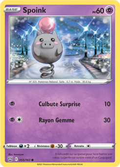Spoink (Épée et Bouclier Styles de Combat 055)