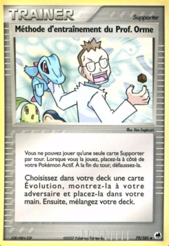 Méthode d'entraînement du Prof. Orme (EX Île des Dragons 79)