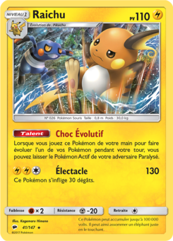Raichu (Soleil et Lune Ombres Ardentes 41)