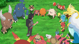 LV094 - Hoothoot, Krabby et Migalos de Goh.png