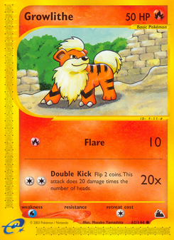 Growlithe (Skyridge 62)