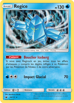 Regice (Soleil et Lune Invasion Carmin 28)