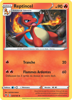 Reptincel (Épée et Bouclier Voltage Éclatant 024)