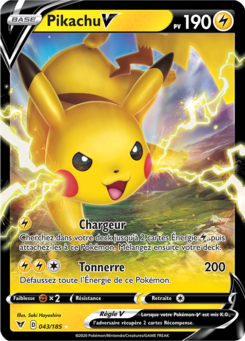 Pikachu-V (Épée et Bouclier Voltage Éclatant 043)