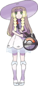 Artwork de Lilie pour Pokémon Soleil et Lune.