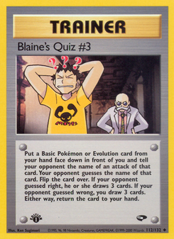 Blaine's Quiz 3 (Gym Challenge 112)