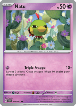 Natu (Écarlate et Violet Destinées de Paldea 025)