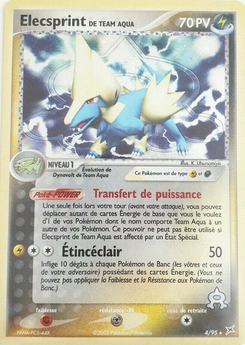 Elecsprint de Team Aqua (EX Team Magma VS Team Aqua 4)
