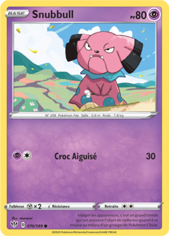 Snubbull (Épée et Bouclier Ténèbres Embrasées 070)