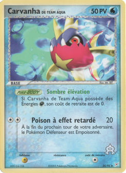 Carvanha de Team Aqua (EX Team Magma VS Team Aqua 25)