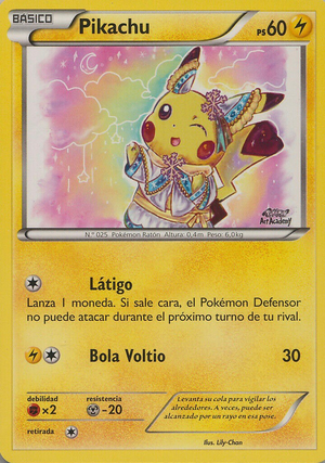 Carte Pikachu Lily-Chan (Pokémon Art Academy Competition).png