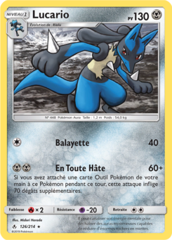 Lucario (Soleil et Lune Alliance Infaillible 126)