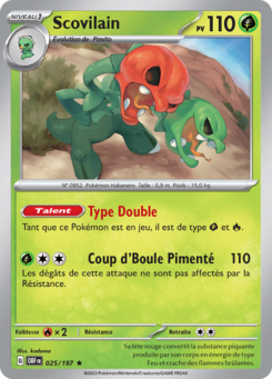 Scovilain (Écarlate et Violet Flammes Obsidiennes 025)