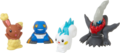 Darkrai, Laporeille, Cradopaud et Pachirisu