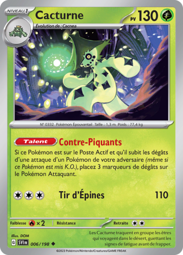 Cacturne (Écarlate et Violet 006)