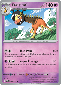 Farigiraf (Écarlate et Violet Mascarade Crépusculaire 084)