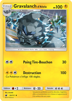 Gravalanch d'Alola (Soleil et Lune Invasion Carmin 33)